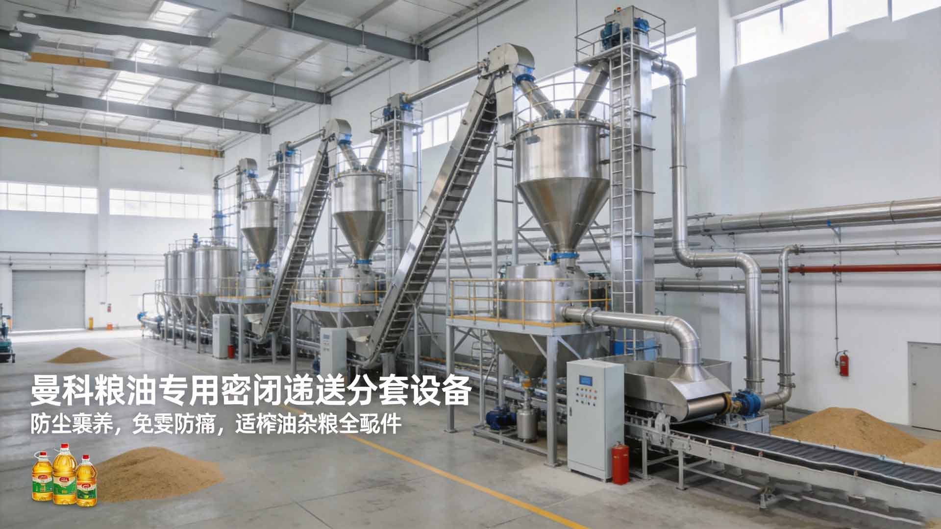粮油米面深加工智能输送分装成套解决方案